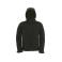 Chaqueta softshell con capucha hombre Hooded Men. Color negro.
