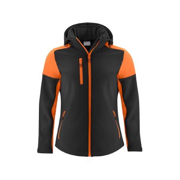 Chaqueta softshell con capucha desmontable reciclada mujer Prime Softshell Ladies