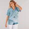 Casaca sanitaria reciclada estampada unisex Eider. Color fucus.