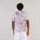 Casaca sanitaria reciclada estampada unisex Eider. Color corteza.