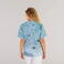 Casaca sanitaria reciclada estampada unisex Eider. Color fucus.