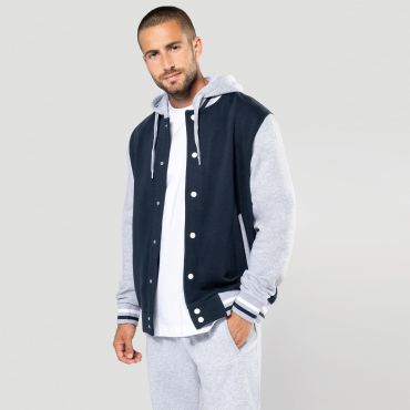 Chaqueta beisbolera con capucha unisex K4003 Chaqueta beisbolera con capucha unisex K4003