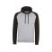 Sudadera con capucha unisex Baseball JH009. Color heather grey/jet black.