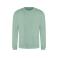 Sudadera básica unisex AWDis JH030. Color dusty green.