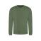 Sudadera básica unisex AWDis JH030. Color earthy green.