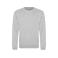 Sudadera básica unisex AWDis JH030. Color heather grey.