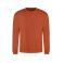 Sudadera básica unisex AWDis JH030. Color burnt orange.