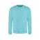 Sudadera básica unisex AWDis JH030. Color turquoise surf.