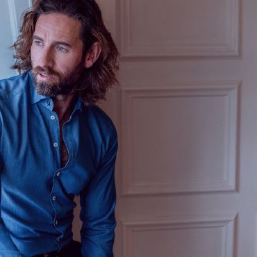 Camisa de manga larga slim hombre Indigo Bow 130 Camisa de manga larga slim hombre Indigo Bow 130