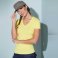 Camiseta cuello de pico elástica mujer V-t. .