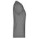 Camiseta cuello de pico elástica mujer JN004. Color mid/grey.
