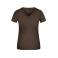 Camiseta cuello de pico elástica mujer JN004. Color brown.
