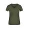 Camiseta cuello de pico elástica mujer JN004. Color olive.