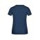 Camiseta cuello de pico elástica mujer JN004. Color navy.