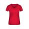 Camiseta cuello de pico elástica mujer JN004. Color red.
