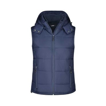 Chaleco acolchado con capucha desmontable mujer Padded Chaleco acolchado con capucha desmontable mujer Padded