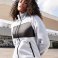 Chaqueta polar en tejido mixto reciclado mujer Fleece. .