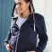 Sudadera con capucha y cremallera sostenible mujer Doubleface. .