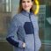 Chaqueta polar reciclada melange mujer Structure Fleece. .