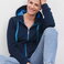 Sudadera con capucha y cremallera mujer JN354. .