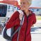Chaqueta polar con capucha mujer Knitted Fleece. .