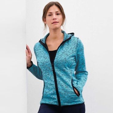 Chaqueta polar con capucha mujer Knitted Fleece Chaqueta polar con capucha mujer Knitted Fleece