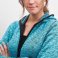Chaqueta polar con capucha mujer Knitted Fleece. .