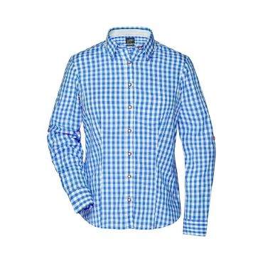 Blusa de cuadros manga larga mujer Traditional Blusa de cuadros manga larga mujer Traditional