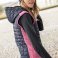 Chaleco acolchado con capucha mujer Knitted Hybrid. .