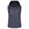 Chaleco acolchado con capucha mujer Knitted Hybrid. .