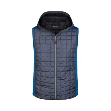 Chaleco acolchado con capucha hombre Knitted Hybrid Chaleco acolchado con capucha hombre Knitted Hybrid
