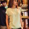 Camiseta cuello de pico orgánica mujer Casual-T. .