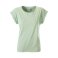 Camiseta cuello de pico orgánica mujer Casual-T. .