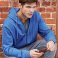 Sudadera con capucha y cremallera orgánica hombre Zip. .