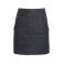 Delantal vaquero corto Waist. Color black denim.