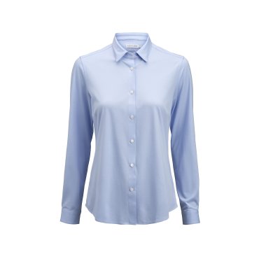 Camisa oxford de manga larga slim mujer Indigo Bow 132 Camisa oxford de manga larga slim mujer Indigo Bow 132