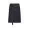 Delantal vaquero medio Waist waxed. Color indigo/brown denim.