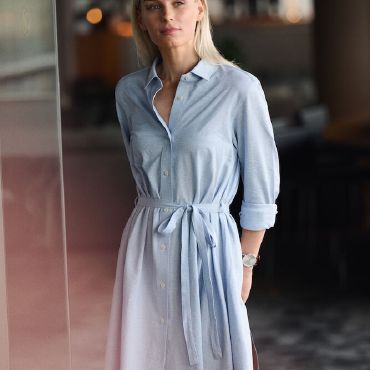 Vestido camisero mujer Indigo Bow 133