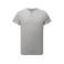 Camiseta rayada reciclada unisex Comis. Color grey marl.