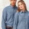 Camisa manga larga orgánica hombre Chambray. .