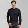 Camisa cuello Mao manga larga unisex Grandad. .