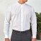 Camisa cuello Mao manga larga unisex Grandad. .