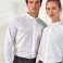 Camisa cuello Mao manga larga unisex Grandad. .