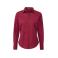 Camisa manga larga mujer Poplin. Color burgundy.
