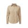 Camisa manga larga mujer Poplin. Color khaki.