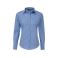 Camisa manga larga mujer Poplin. Color mid blue.