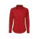 Camisa manga larga mujer Poplin. Color red.