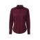 Camisa manga larga mujer Poplin. Color aubergine.