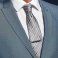 Corbata de rayas Waffle Stripe. .