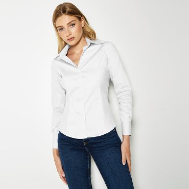 Blusa Oxford manga larga mujer KK702 Oxford Blusa Oxford manga larga mujer KK702 Oxford